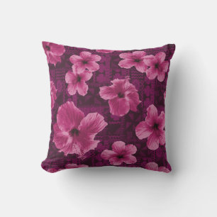 Kalalau Tapa Tropische Hawaiaanse Hibiscus Buiten Buitenkussen