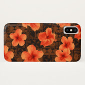 Kalalau Tapa Tropische Hawaiian Hibiscus Case-Mate iPhone Case (Achterkant (horizontaal))