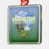 Kalalau Trail (pijlpunt) Metalen Ornament (Links)