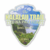 Kalalau Trail (pijlpunt) Sticker (Voorkant)