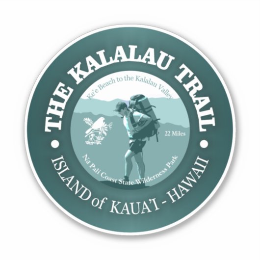 Kalalau Trail (T) Sticker (Voorkant)