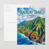 Kalalau Trail VS Briefkaart (Voorkant / Achterkant)