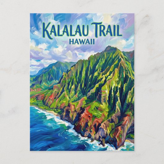 Kalalau Trail VS Briefkaart (Voorkant)