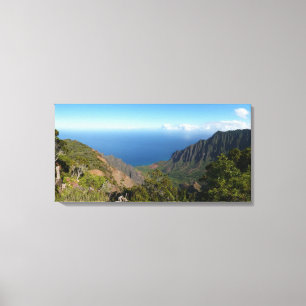 Kalalau-vallei panorama canvasprint canvas afdruk