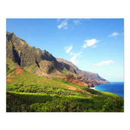 Kalalau Valley Kauai Hawaii Foto Afdruk