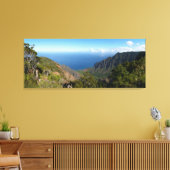 Kalalau Valley panorama canvas print (Insitu (Woonkamer))