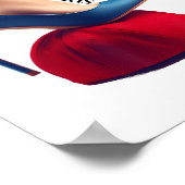 Kalama Harris 2024 Retro Comma La Red Pet Anti Tru Poster (Hoek)