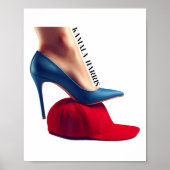 Kalama Harris 2024 Retro Comma La Red Pet Anti Tru Poster (Voorkant)