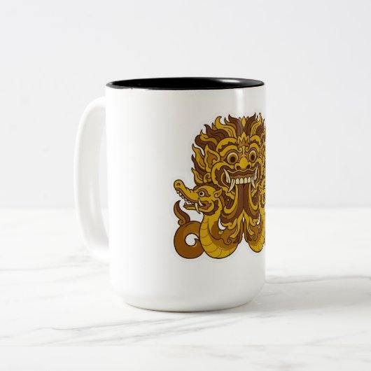 Kalamakara Tweekleurige Koffiemok (Voorkant links)