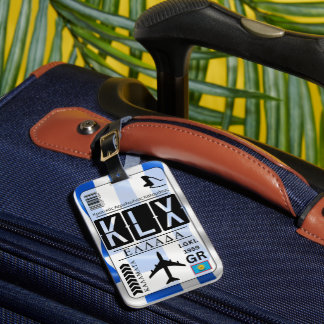 Kalamata KLX luchthavencode Bagagelabel