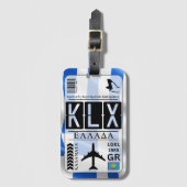Kalamata KLX luchthavencode Bagagelabel (Voorkant (verticaal))