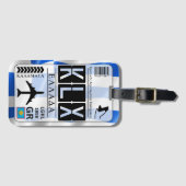Kalamata KLX luchthavencode Bagagelabel (Voorkant (horizontaal))