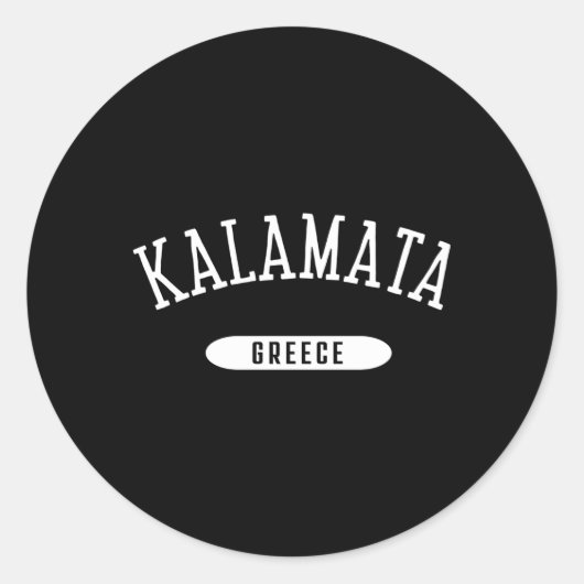 Kalamata Style Kalamata Griekenland Ronde Sticker (Voorkant)