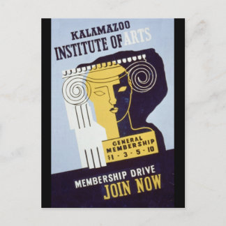 Kalamazoo Institute of Arts - WPA Poster - Briefkaart