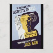 Kalamazoo Institute of Arts - WPA Poster - Briefkaart (Voorkant)