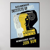 Kalamazoo Institute of Arts - WPA-Poster Poster (Voorkant)