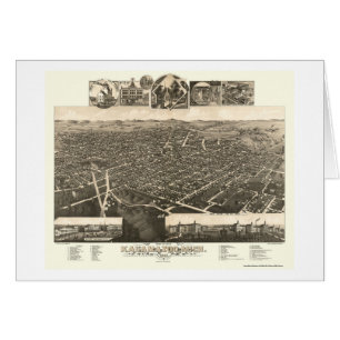 Kalamazoo, MI Panorama Map - 1883