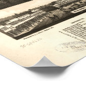 Kalamazoo Michigan 1883 Antiek Panorama Poster (Hoek)