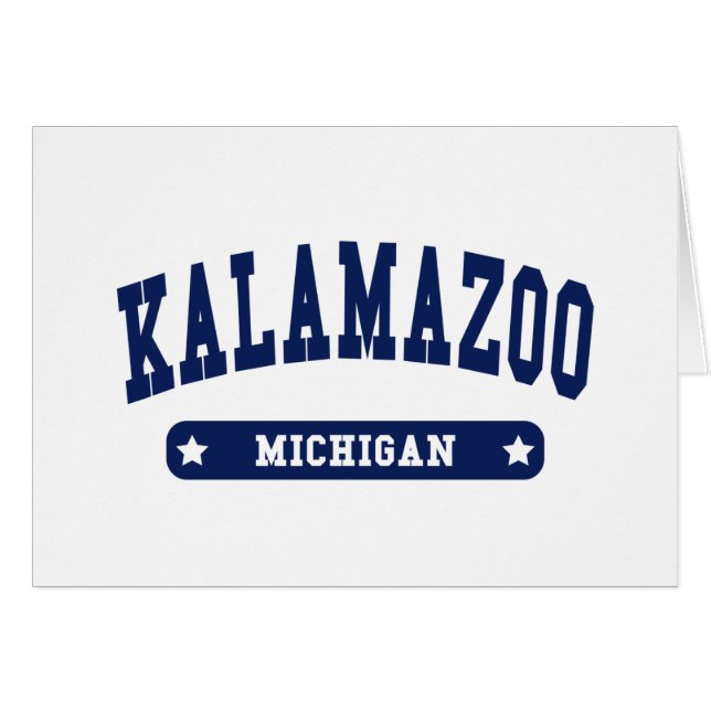 Kalamazoo Michigan College Style-shirts (Voorkant Horizontaal)