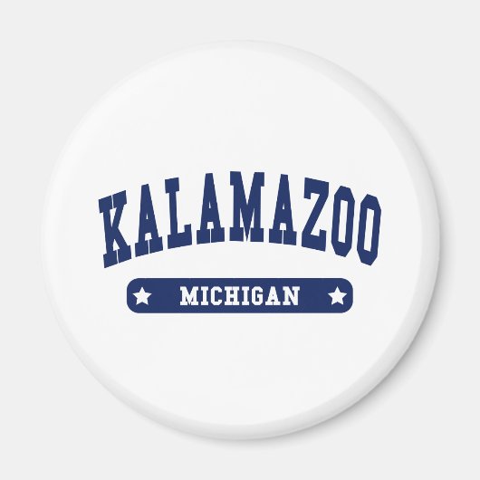Kalamazoo Michigan College Style-shirts Magneet (Voorkant)