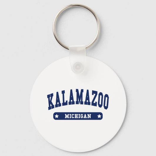 Kalamazoo Michigan College Style-shirts Sleutelhanger (Voorkant)