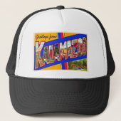 Kalamazoo Michigan  groot Briefkaart Trucker Pet (Voorkant)