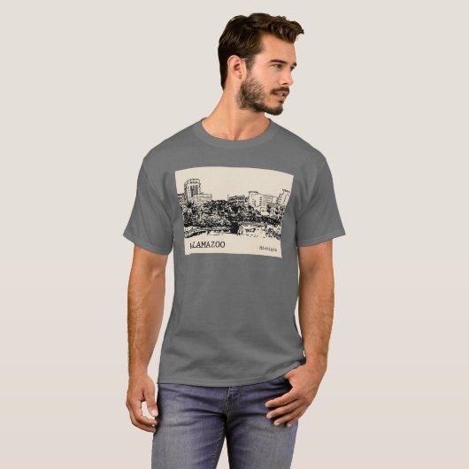 Kalamazoo Michigan Oversized T-shirt (Voorkant volledig)