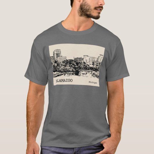 Kalamazoo Michigan Oversized T-shirt (Voorkant)