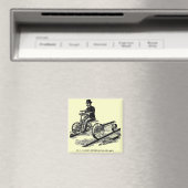 KALAMAZOO Velocipede Railroad Hand Car 1887 Magneet (Insitu (Vaatwasser))