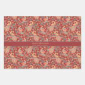 Kalamkari aangepaste begroeting inpakpapier vel (Voorkant 3)