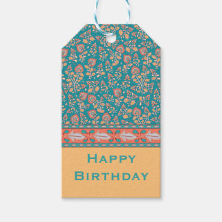 Kalamkari gepersonaliseerde naam & groet cadeaulabel
