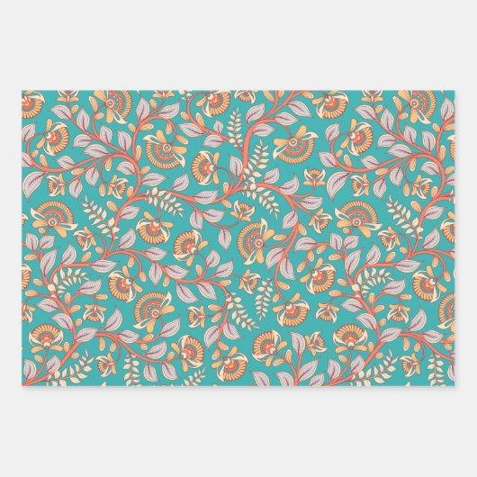 Kalamkari Inpakpapier Vel (Voorkant)