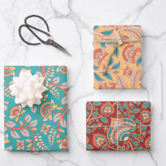 Kalamkari Inpakpapier Vel