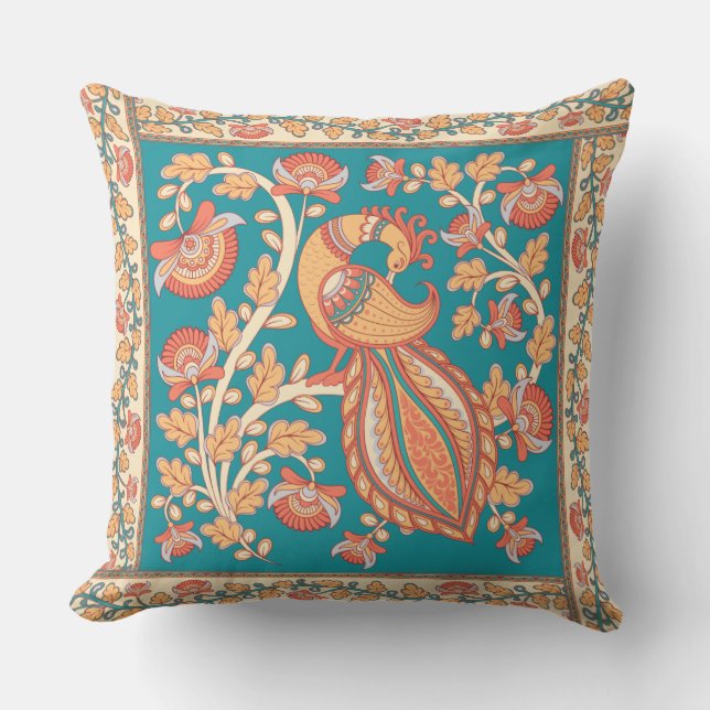Kalamkari Kussen (Voorkant)