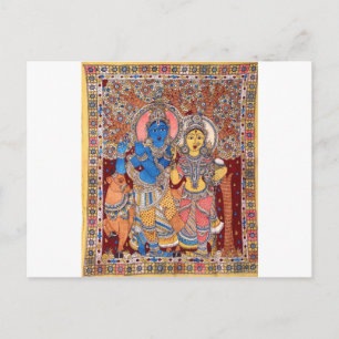 KALAMKARI RADHA KRISHNA PAINTING BRIEFKAART