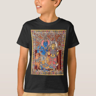 KALAMKARI RADHA KRISHNA PAINTING T-SHIRT