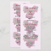 Kalanchoe Heart Wedding Programme Programmakaart (Voorkant / Achterkant)