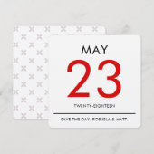  kalander | Save the date (Voorkant / Achterkant)