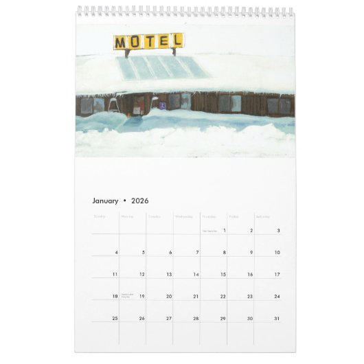 Kalander van willekeurige schilderijen van Jeanine Kalender (Jan 2026)