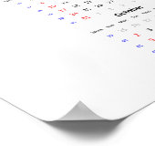 Kalandermuurkalender meeuw 2022 Poster - Zondag ee (Hoek)