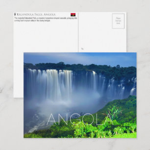 Kalandula-watervallen, Angola Reisansichtkaart Briefkaart