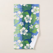 Kalani Tie Dye Blend Tropisch Hibiscus - Blauw Bad Handdoek (Handdoek)