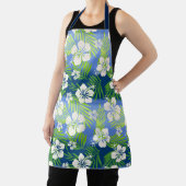 Kalani Tie Dye Blend Tropisch Hibiscus - Blauw Schort (Insitu)