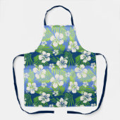 Kalani Tie Dye Blend Tropisch Hibiscus - Blauw Schort (Voorkant)