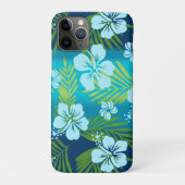 Kalani Tie Dye Blend Tropisch Hibiscus - Blauwgroe Case-Mate iPhone Case (Achterkant)