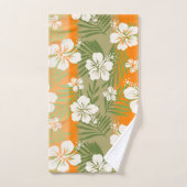 Kalani Tie Dye Blend Tropisch Hibiscus - Oranje Bad Handdoek (Handdoek)