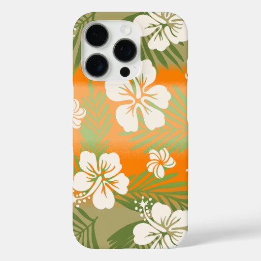 Kalani Tie Dye Blend Tropisch Hibiscus - Oranje Ca Case-Mate iPhone Case (Achterkant)