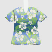 Kalani Tie Dye Blend Tropische Hibiscus Aloha Shir Ornament (achterkant)