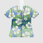 Kalani Tie Dye Blend Tropische Hibiscus Aloha Shir Ornament (voorkant)