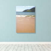 Kalapaki Bay Strand op Kauai in Hawaï Canvas Afdruk (Insitu (Houten vloer))